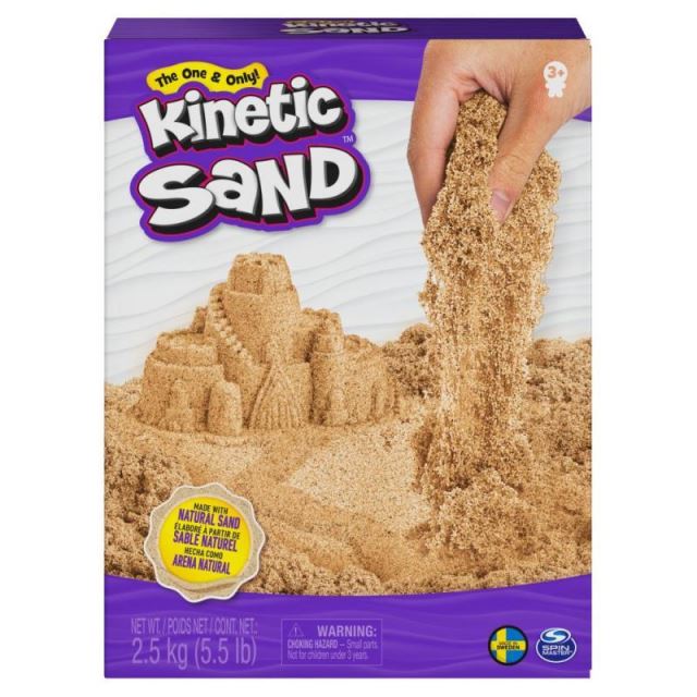 Kinetic Sand Tekutý piesok prírodný hnedý 2,5 kg