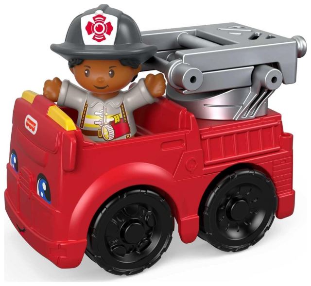 Mattel Fisher Price Little People Červený hasičský automobil s otočným rebríkom, GGT34