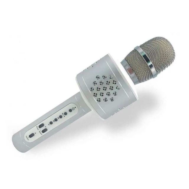 Technaxx BT X35 PRO Bluetooth karaoke mikrofon stříbrný