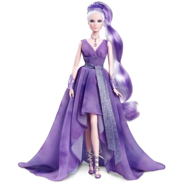 Barbie Zberateľská Kolekcia kryštálov AMETYST, Mattel GTJ96
