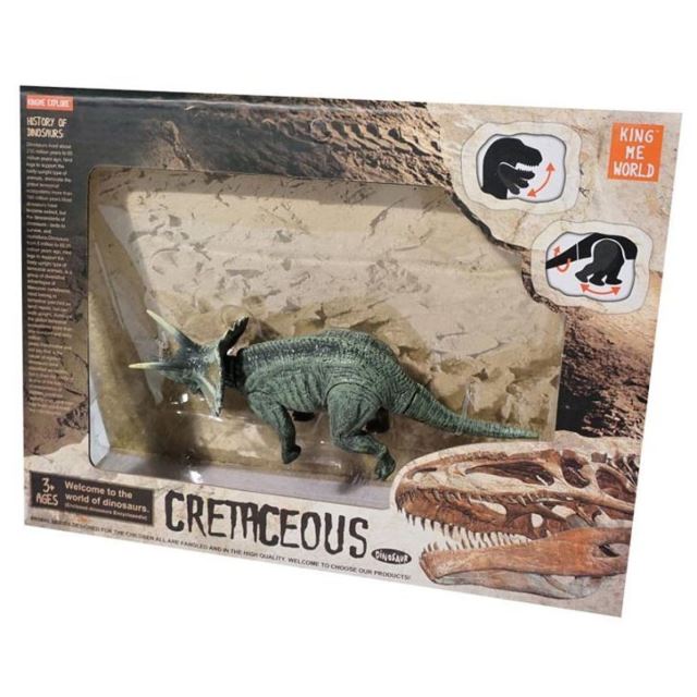 Cretaceous TRICERATOPS s pohyblivými končetinami 16 cm