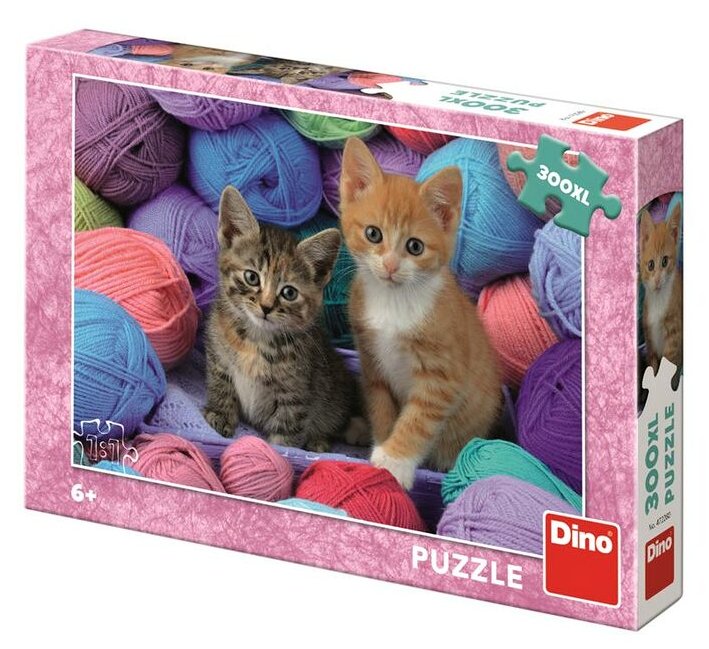 Levně Dino puzzle koťátka ve vlně 300 dílků xl