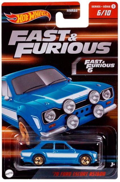 Mattel Hot Wheels Rýchlo a zbesilo '70 FORD ESCORT RS1600