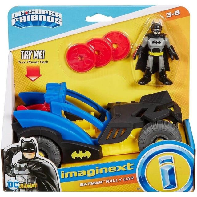 Fisher Price Imaginext Batman a Rally auto s vystreľujúcimi diskami, Mattel GKJ25