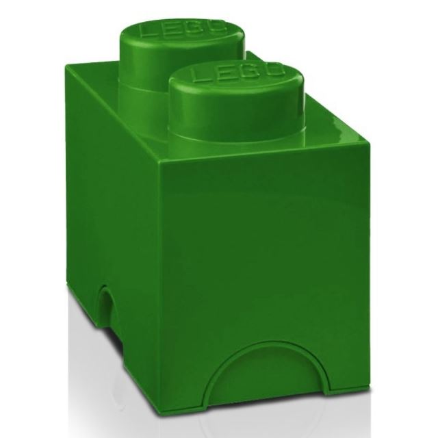 LEGO Úložný box 125x252x181 tmavě zelený