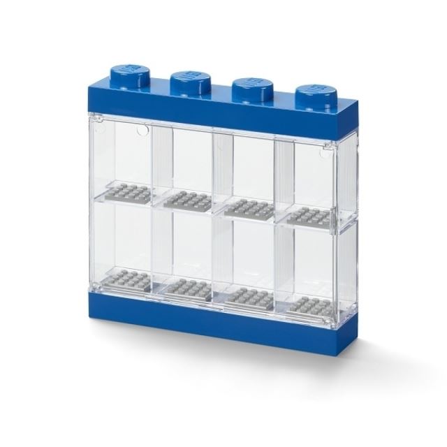 LEGO® sběratelská skříňka na 8 minifigurek - modrá