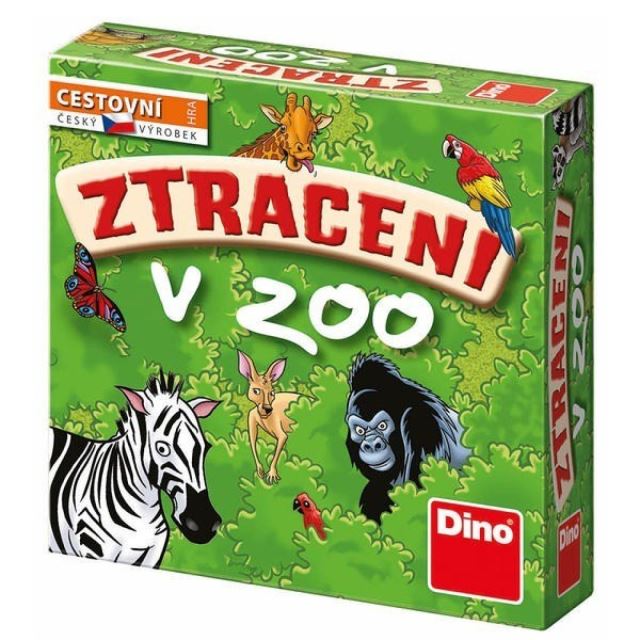 Dino Ztraceni v Zoo, společenská cestovní hra