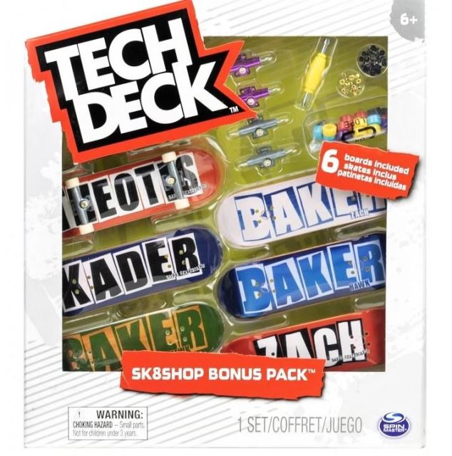 Spin Master Tech Deck SKATESHOP 6KS S PRÍSLUŠENSTVOM BAKER