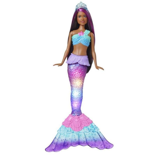 Mattel Barbie Blikající mořská panna brunetka