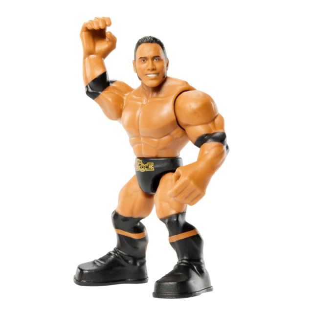 Mattel WWE KNUCKLE CRUNCHERS akčná figúrka The Rock, HWH22