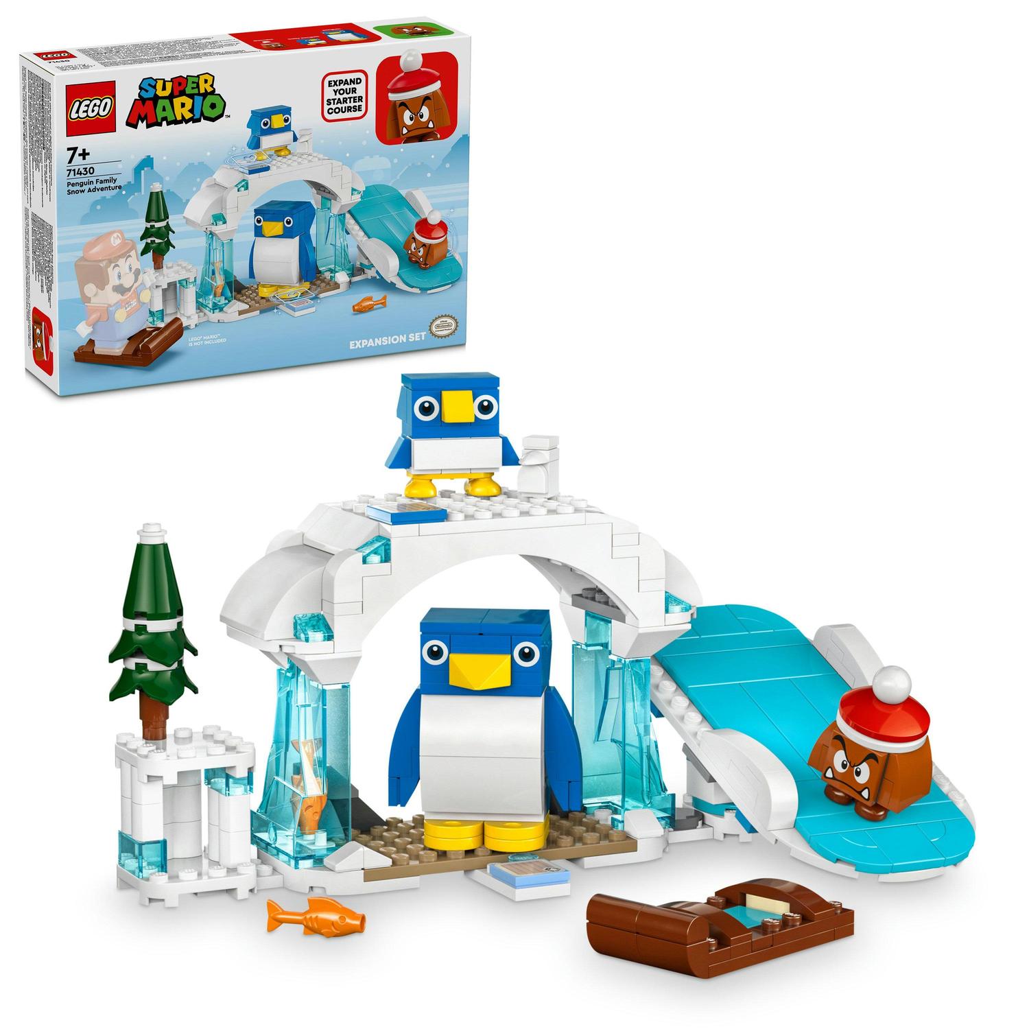 Lego® super mario™ 71430 sněhové dobrodružství s rodinou penguin – rozšiřující set