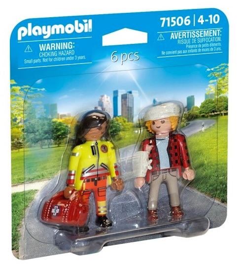 Playmobil 71506 DuoPack Záchranářka s pacientom