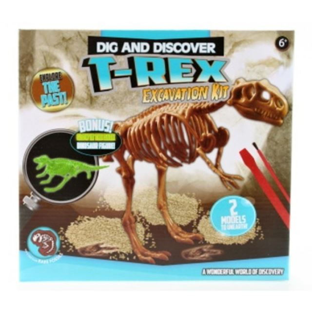 Archeologické tesání T-Rex svítící