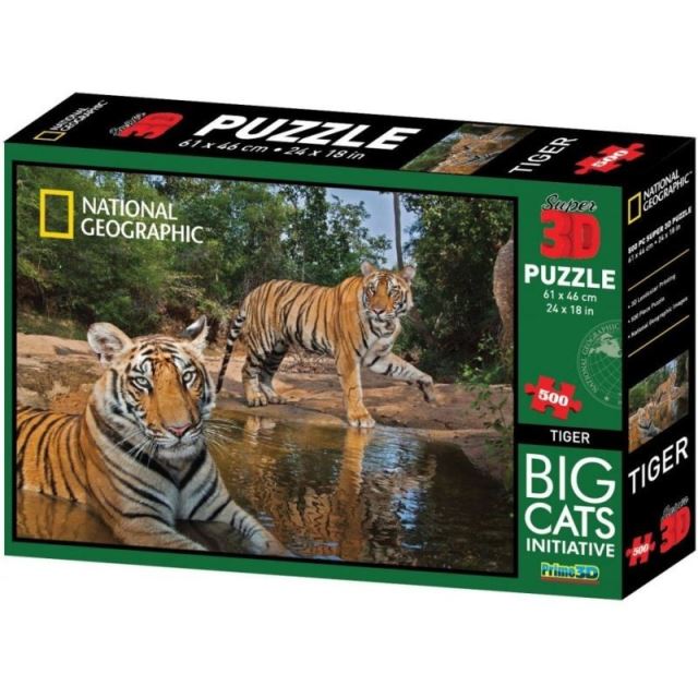 3D Puzzle Tygři 500 dílků