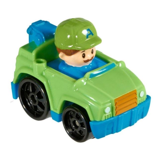 Fisher Price Little People mini autíčko Odtahovka zelená, Mattel DRG95