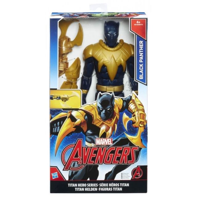 Hasbro Avengers Titan Hero Black Panther s doplňky 30 cm, B6149