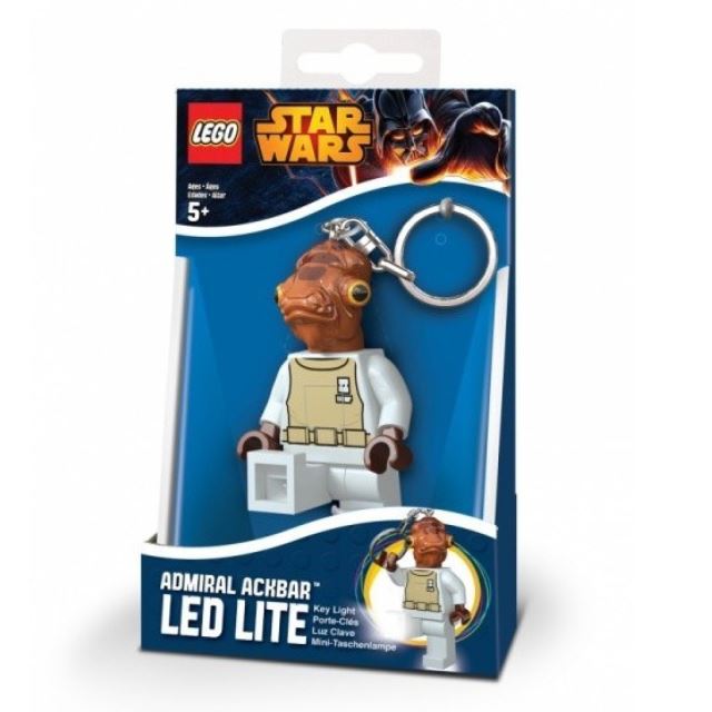 Lego LED klíčenka Star Wars Admirál Ackbar, figurka 8 cm