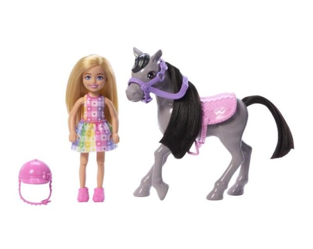 Mattel Barbie Chelsea™ s poníkom, HTK29