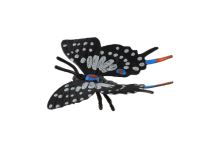 ZOOTED Motýľ tropický Papilio/vidlochvost čierno-šedivý (3)
