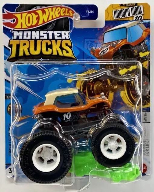 Mattel Hot Wheels® Monster Trucks Kaskadérské kousky MEYERS MANX, HWC69