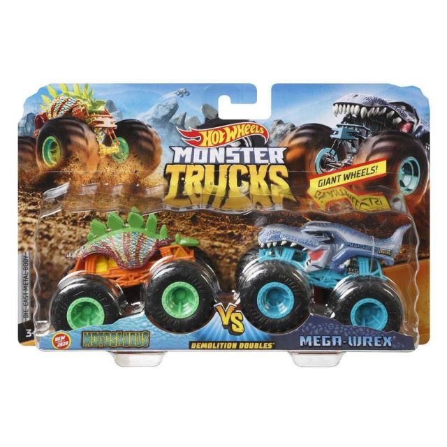 Hot Wheels® Monster Trucks Demoliční duo Motosaurus vs. Mega Wrex, Mattel GLC86