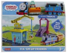 Tomáš a priatelia Vláčikový set so žeriavom a motorovou mašinkou, Mattel HDY58 (1)