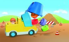 Playmobil 72083 JUNIOR: Miešačka na betón (1)