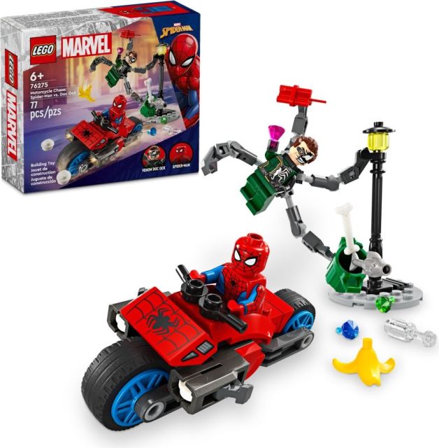 LEGO® Marvel 76275 Honička na motorce: Spider-Man vs. Doc Ock