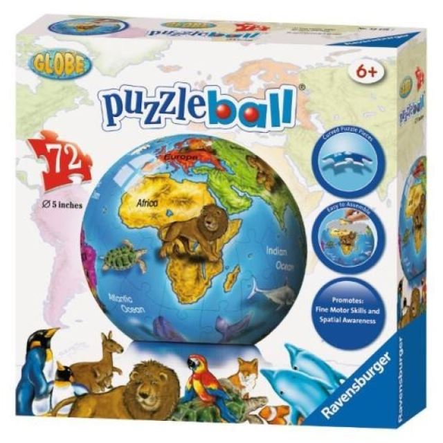 Ravensburger 12126 Puzzleball Globus 72 dílků