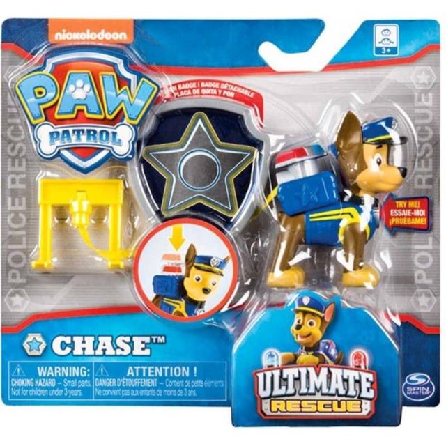 Tlapková patrola funkční figurka s odznakem Chase