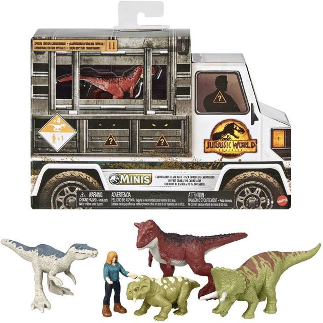 Mattel Jurský svet: Nadvláda Claire a 4 minidinosauri