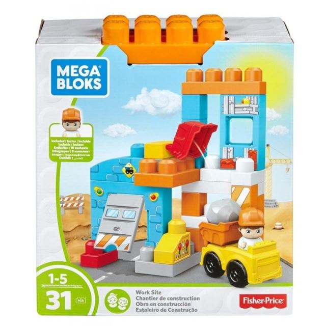 Mega Bloks First Builders Staveniště, Mattel FFG33