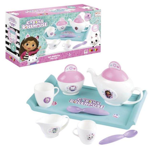 SMOBY Gabby´s Dollhouse Čajový set s táckou