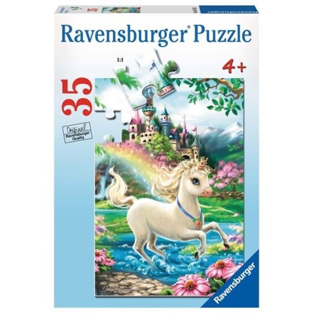 Ravensburger Puzzle Zámek Jednorožce 35d.