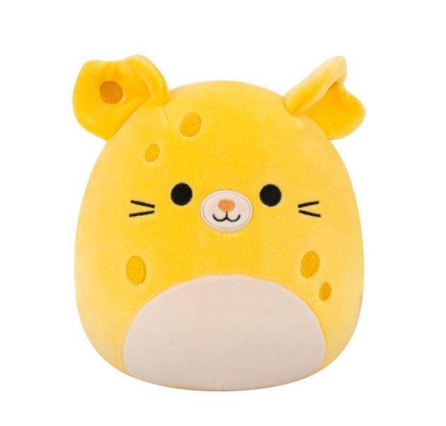 SQUISHMALLOWS Syrová myška - Amelia, 30 cm