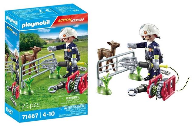 Playmobil 71467 Hasiči při záchraně zvířat