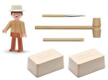 IGRÁČEK Archeolog - figurka s egyptskými vykopávkami Mumie a sošky boha Hora (1)