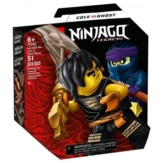 LEGO® NINJAGO® 71733 Epický souboj – Cole vs. přízračný válečník