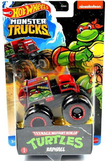 Mattel Hot Wheels® Monster Trucks Želvy Ninja RAPHAEL, HKM21