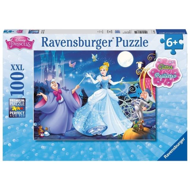 Ravensburger 13671 Puzzle Disney princezny Popelka 100 dílků svítící