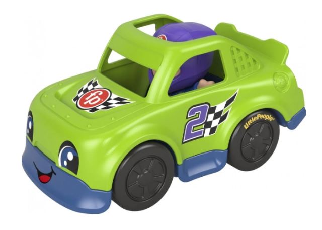 Mattel Fisher Price Little People Zelené pretekárske auto, GTT71