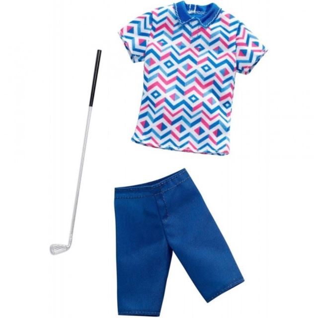 Barbie Kenovy profesní oblečky - Hráč golfu, Mattel FXJ53