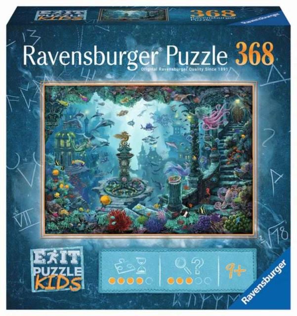 Ravensburger 13394 Exit Kids Puzzle: Potopená Atlantída 368 dielikov
