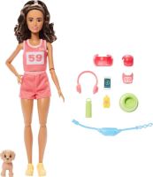 Mattel Barbie® Wellness bábika bežkyňa s psíkom, JNM28 (1)