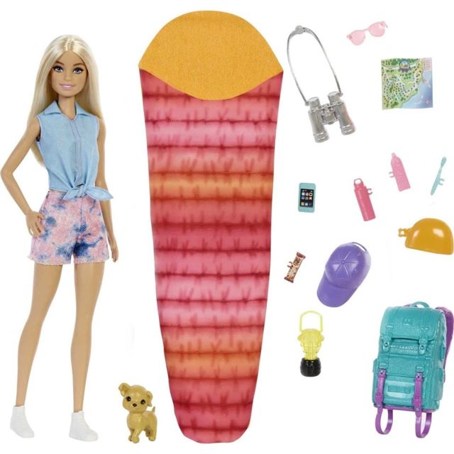 Mattel Barbie® Kempující panenka "Malibu", HDF73