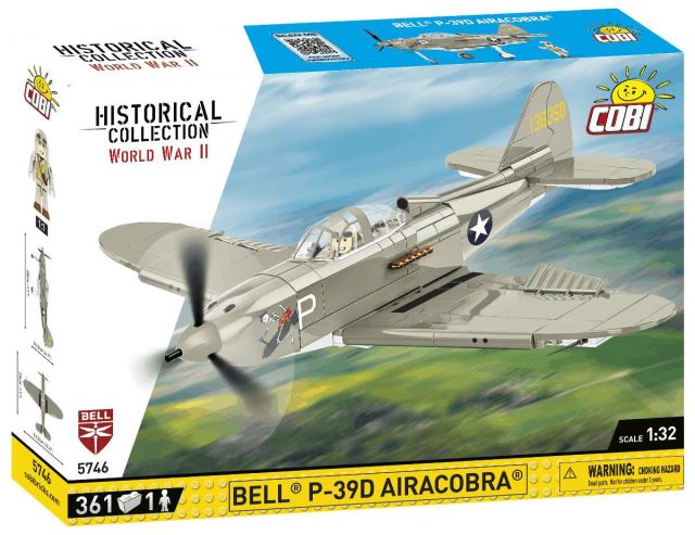 Cobi 5746 World War II Americké stíhacie lietadlo Bell P-39D Airacobra 1:32