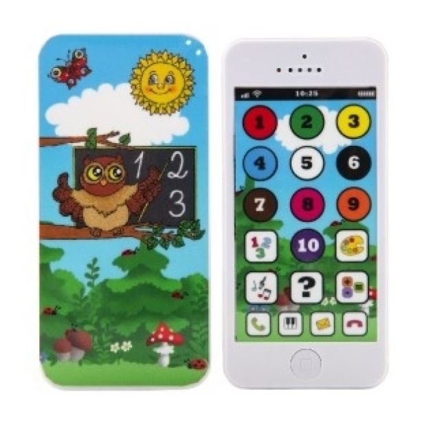 Naučný mobilní telefon moudré sovy