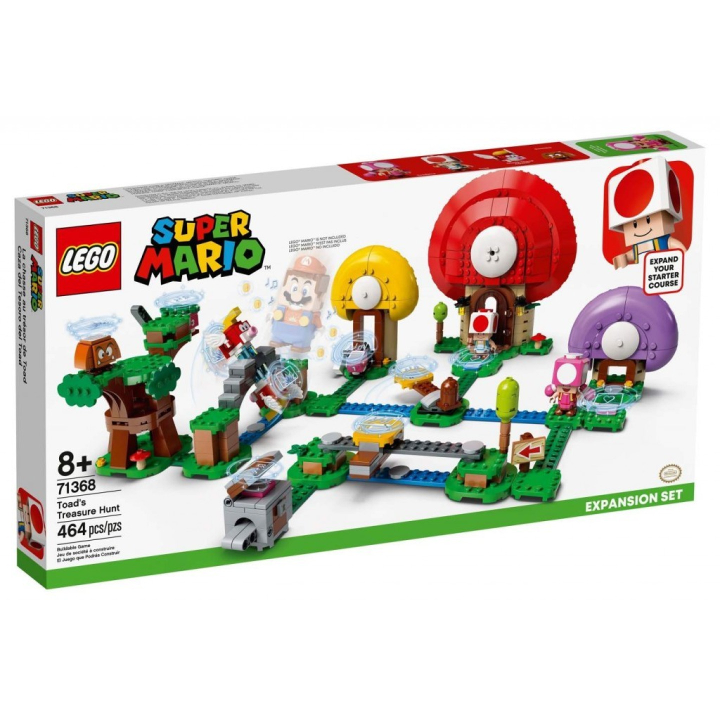 Lego® super mario™ 71368 toadův lov pokladů – rozšiřující set