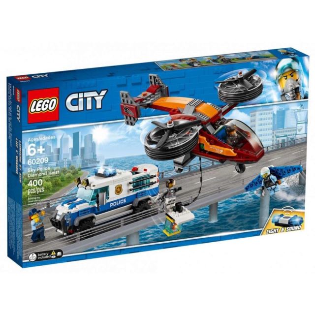 LEGO® CITY 60209 Letecká policie a loupež diamantu