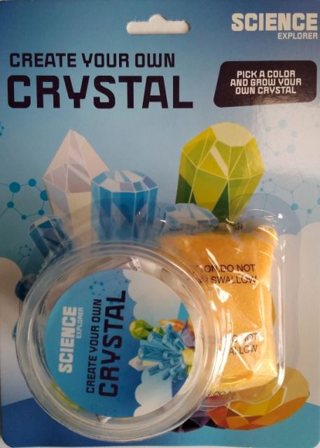 Rostoucí krystaly žluté